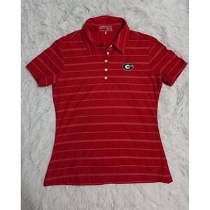 Nike Golf Dri Fit Tour Performance UGA Georgia‎ Bulldogs Women's Polo Medium Red